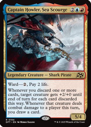 Captain Howler, Sea Scourge (PPDFT-194) - Promo Pack: Aetherdrift | Grognard Games