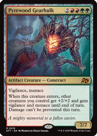 Pyrewood Gearhulk (PPDFT-216) - Promo Pack: Aetherdrift | Grognard Games