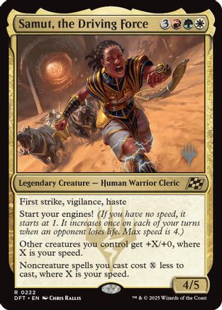 Samut, the Driving Force (PPDFT-222) - Promo Pack: Aetherdrift | Grognard Games