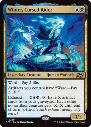 Winter, Cursed Rider (PPDFT-228) - Promo Pack: Aetherdrift | Grognard Games
