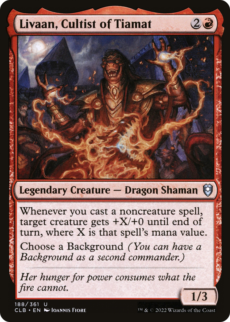 Livaan, Cultist of Tiamat [Commander Legends: Battle for Baldur's Gate] | Grognard Games