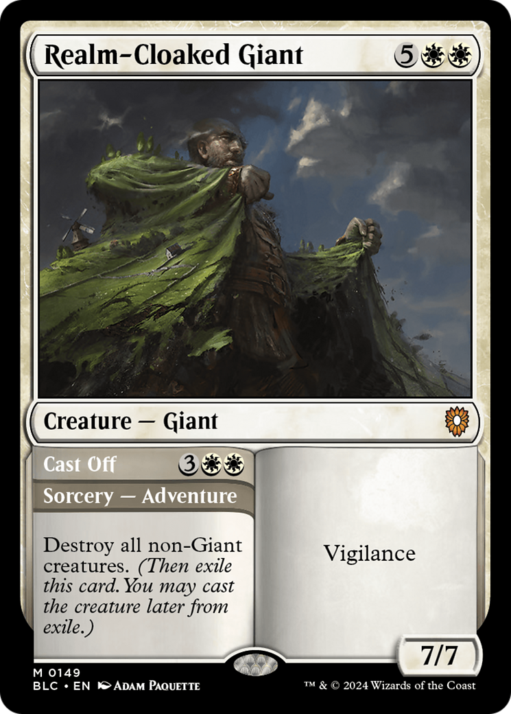 Realm-Cloaked Giant [Bloomburrow Commander] | Grognard Games