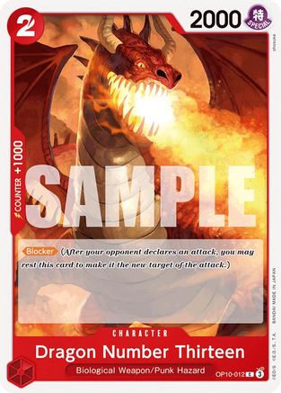 Dragon Number Thirteen (OP10-012) - Royal Blood | Grognard Games