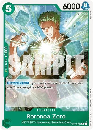 Roronoa Zoro (038) (OP10-038) - Royal Blood | Grognard Games