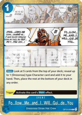 Fo...llow...Me...and...I...Will...Gui...de...You (OP10-059) - Royal Blood Foil | Grognard Games