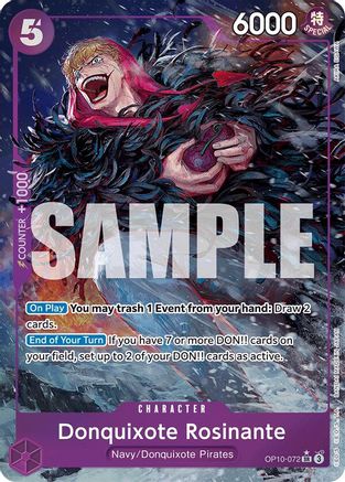 Donquixote Rosinante (Parallel) (OP10-072) - Royal Blood Foil | Grognard Games