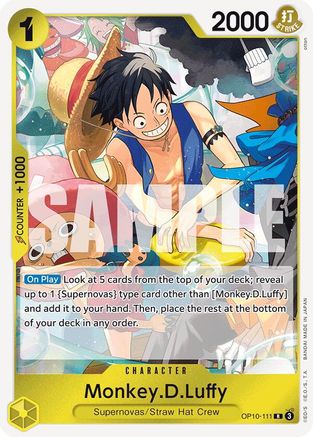 Monkey.D.Luffy (111) (OP10-111) - Royal Blood Foil | Grognard Games