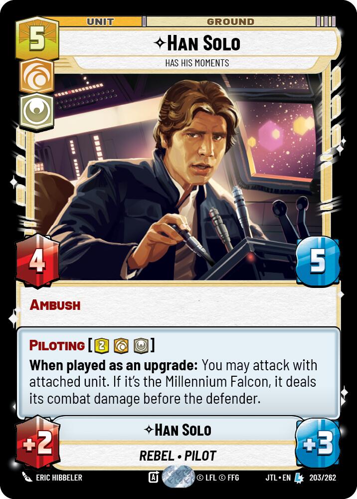 Han Solo - Has His Moments (203/262) (203/257) [Jump to Lightspeed] | Grognard Games