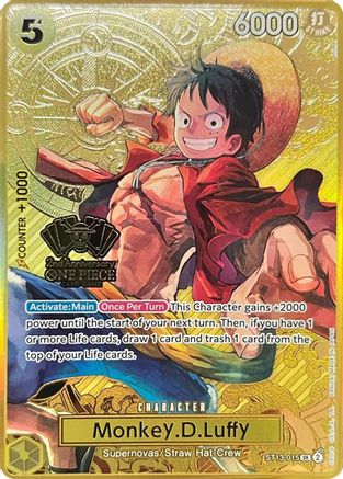 Monkey.D.Luffy (One Piece Japanese Version 2nd Anniversary Set) (ST13-015) - One Piece Promotion Cards Foil | Grognard Games