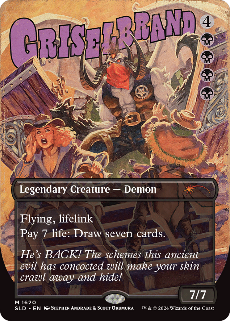 Griselbrand (SLD-1620) - Secret Lair Drop (Borderless) Foil | Grognard Games