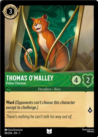 Thomas O'Malley - Feline Charmer (88/204) [Archazia's Island] | Grognard Games