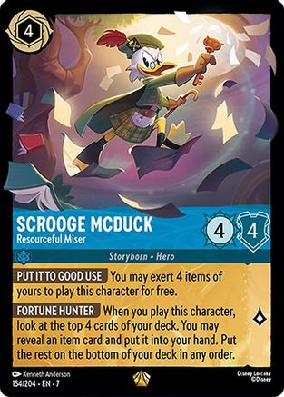 Scrooge McDuck - Resourceful Miser (154/204) [Archazia's Island] | Grognard Games