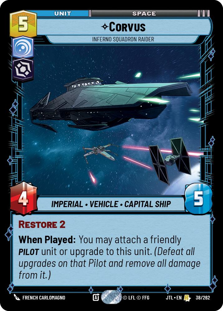 Corvus - Inferno Squadron Raider (038/262) (038/257) [Jump to Lightspeed] | Grognard Games