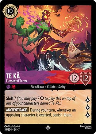 Te Ka - Elemental Terror (54/204) [Archazia's Island] | Grognard Games