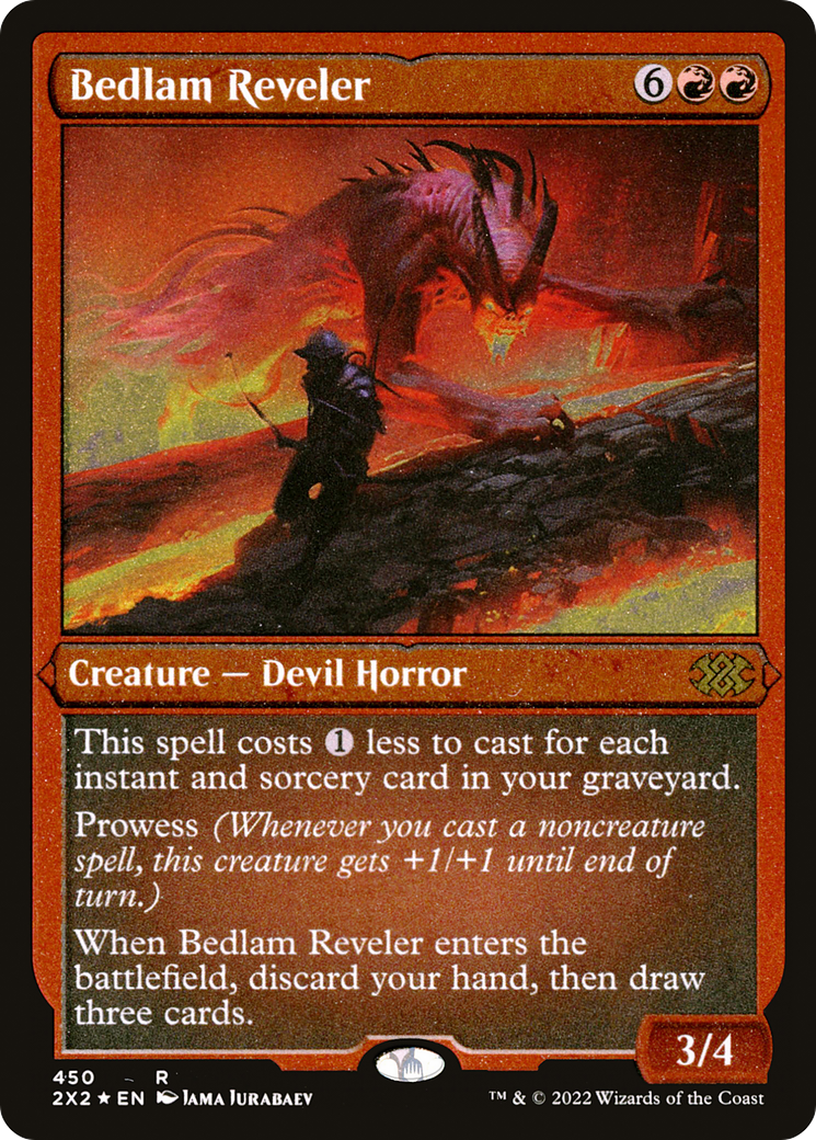 Bedlam Reveler (Foil Etched) (2X2-450) - Double Masters 2022 Foil | Grognard Games