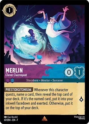 Merlin - Clever Clairvoyant (67/204) [Archazia's Island] | Grognard Games
