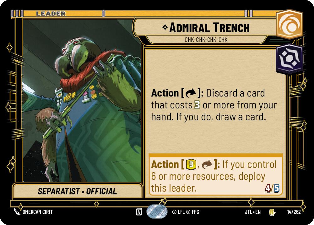 Admiral Trench - Chk-chk-chk-chk (014/262) (014/257) [Jump to Lightspeed] | Grognard Games