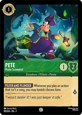 Pete - Pirate Scoundrel (89/204) [Archazia's Island] | Grognard Games