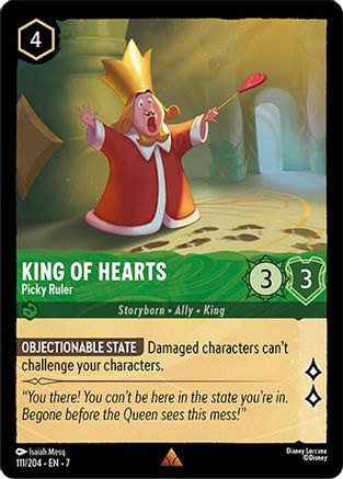 King of Hearts - Picky Ruler (111/204) [Archazia's Island] | Grognard Games
