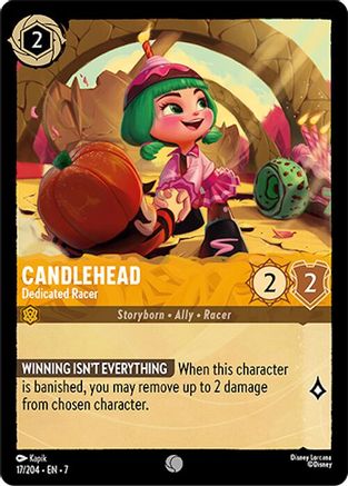 Candlehead - Dedicated Racer (17/204) [Archazia's Island] | Grognard Games