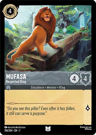 Mufasa - Respected King (196/204) [Archazia's Island] | Grognard Games