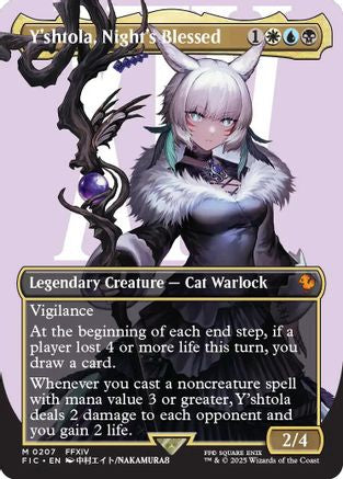 Y'shtola, Night's Blessed (Borderless) (FIC-207) - Commander: FINAL FANTASY Foil | Grognard Games
