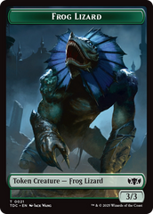 Frog Lizard // Dragon (0014) Double-Sided Token [Tarkir: Dragonstorm Commander Tokens] | Grognard Games
