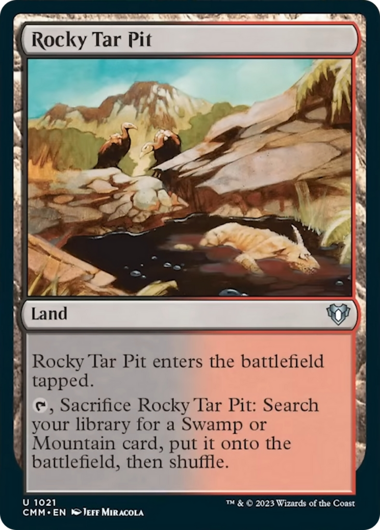 Rocky Tar Pit [Commander Masters] | Grognard Games