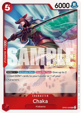 Chaka (Judge Pack Vol. 5) (OP05-008) - One Piece Promotion Cards Foil | Grognard Games