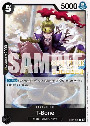 T-Bone (Judge Pack Vol. 5) (EB01-049) - One Piece Promotion Cards Foil | Grognard Games