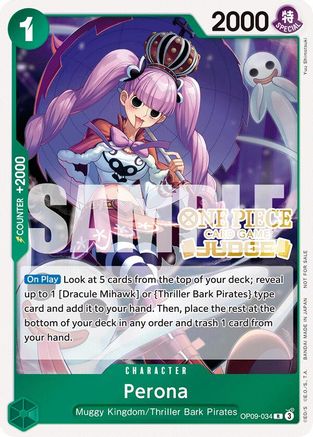 Perona (Judge Pack Vol. 5) (OP09-034) - One Piece Promotion Cards Foil | Grognard Games