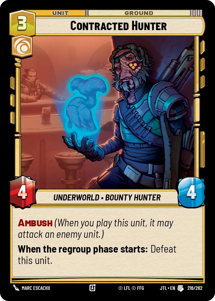 Contracted Hunter (216/262) (216/257) [Jump to Lightspeed] | Grognard Games