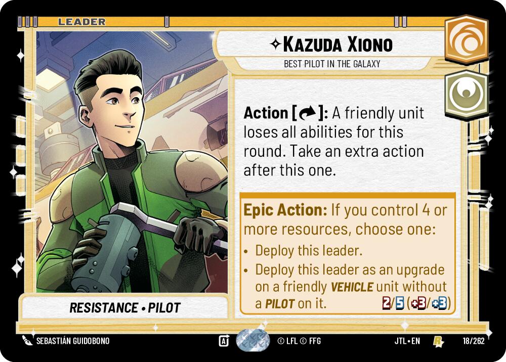 Kazuda Xiono - Best Pilot in the Galaxy (018/262) (018/257) [Jump to Lightspeed] | Grognard Games