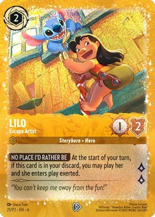 Lilo - Escape Artist (25) [Promo Cards] | Grognard Games