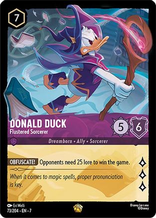 Donald Duck - Flustered Sorcerer (73/204) [Archazia's Island] | Grognard Games