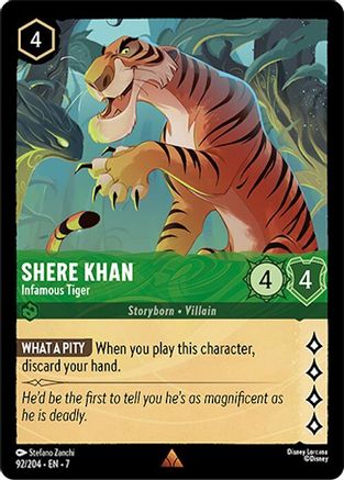 Shere Khan - Infamous Tiger (92/204) [Archazia's Island] | Grognard Games
