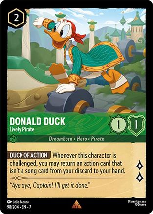 Donald Duck - Lively Pirate (98/204) [Archazia's Island] | Grognard Games