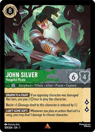 John Silver - Vengeful Pirate (109/204) [Archazia's Island] | Grognard Games