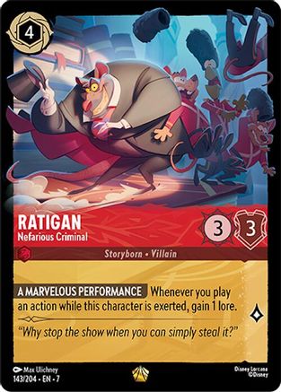 Ratigan - Nefarious Criminal (143/204) [Archazia's Island] | Grognard Games