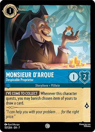 Monsieur D'Arque - Despicable Proprietor (157/204) [Archazia's Island] | Grognard Games