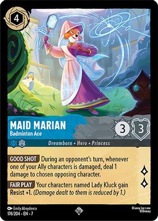 Maid Marian - Badminton Ace (176/204) [Archazia's Island] | Grognard Games