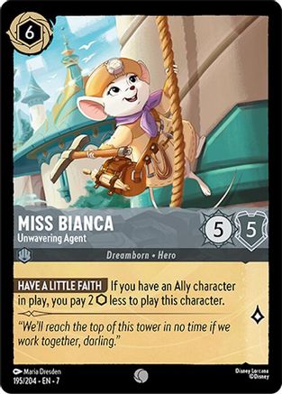 Miss Bianca - Unwavering Agent (195/204) [Archazia's Island] | Grognard Games