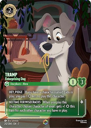 Tramp - Enterprising Dog (Enchanted) (212/204) [Archazia's Island] | Grognard Games