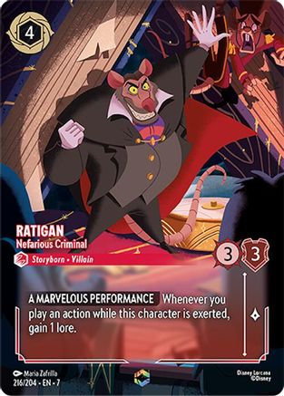 Ratigan - Nefarious Criminal (Enchanted) (216/204) [Archazia's Island] | Grognard Games
