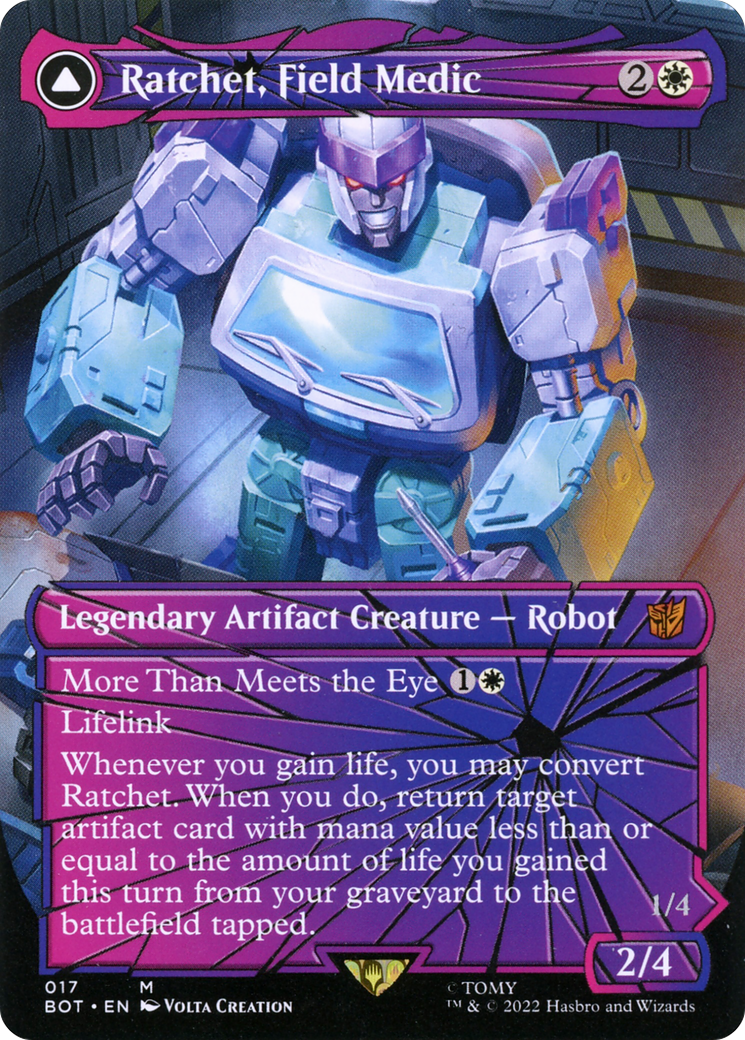 Ratchet, Field Medic // Ratchet, Rescue Racer (Shattered Glass) [Universes Beyond: Transformers] | Grognard Games