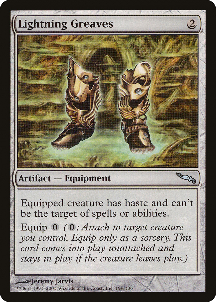Lightning Greaves [Mirrodin] | Grognard Games