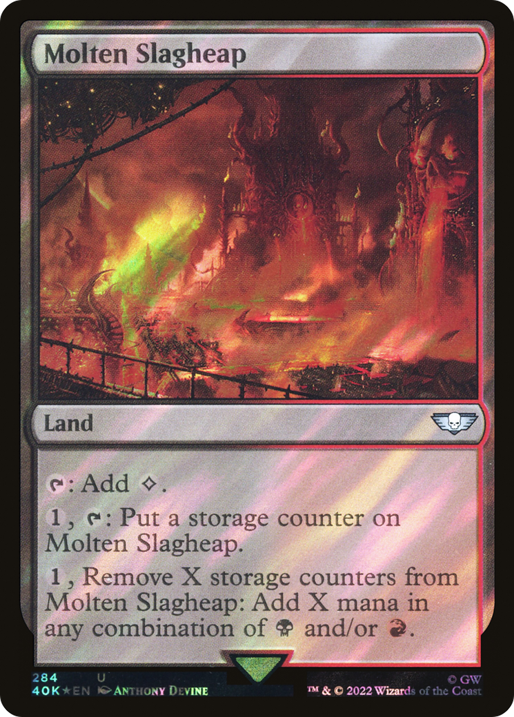 Molten Slagheap (Surge Foil) [Universes Beyond: Warhammer 40,000] | Grognard Games