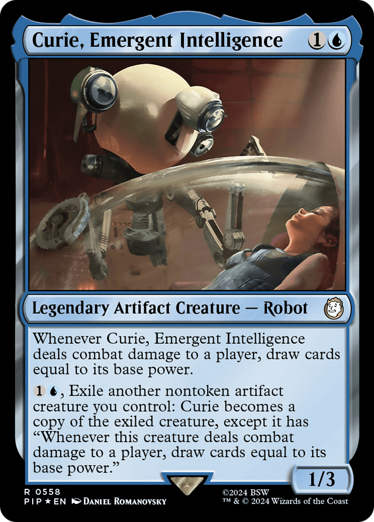 Curie, Emergent Intelligence (Surge Foil) [Fallout] | Grognard Games