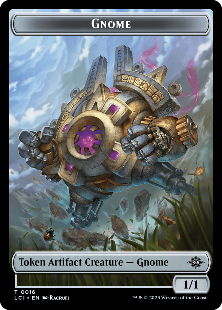 Gnome // Skeleton Pirate Double-Sided Token [The Lost Caverns of Ixalan Tokens] | Grognard Games