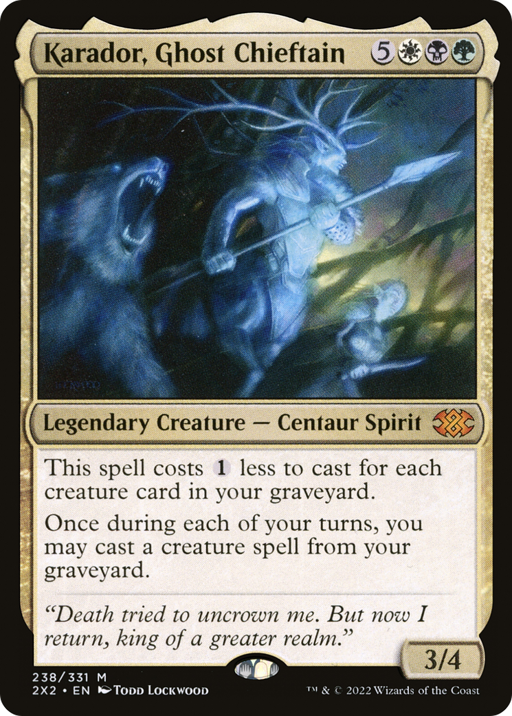 Karador, Ghost Chieftain [Double Masters 2022] | Grognard Games